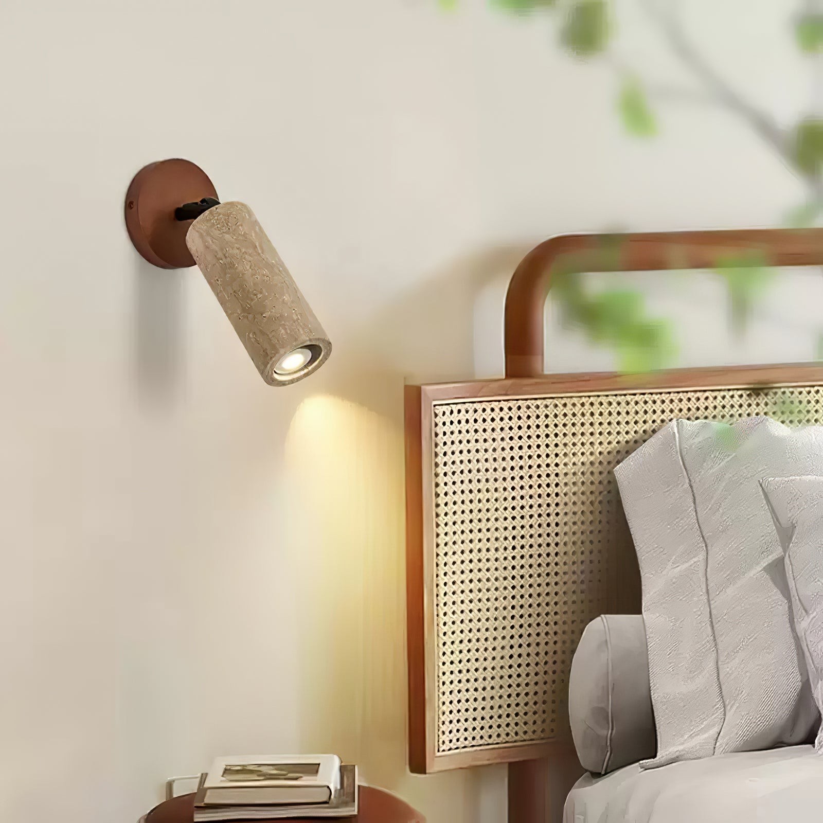 Wabi-Sabi Travertine Verstelbare Wandlamp HL851