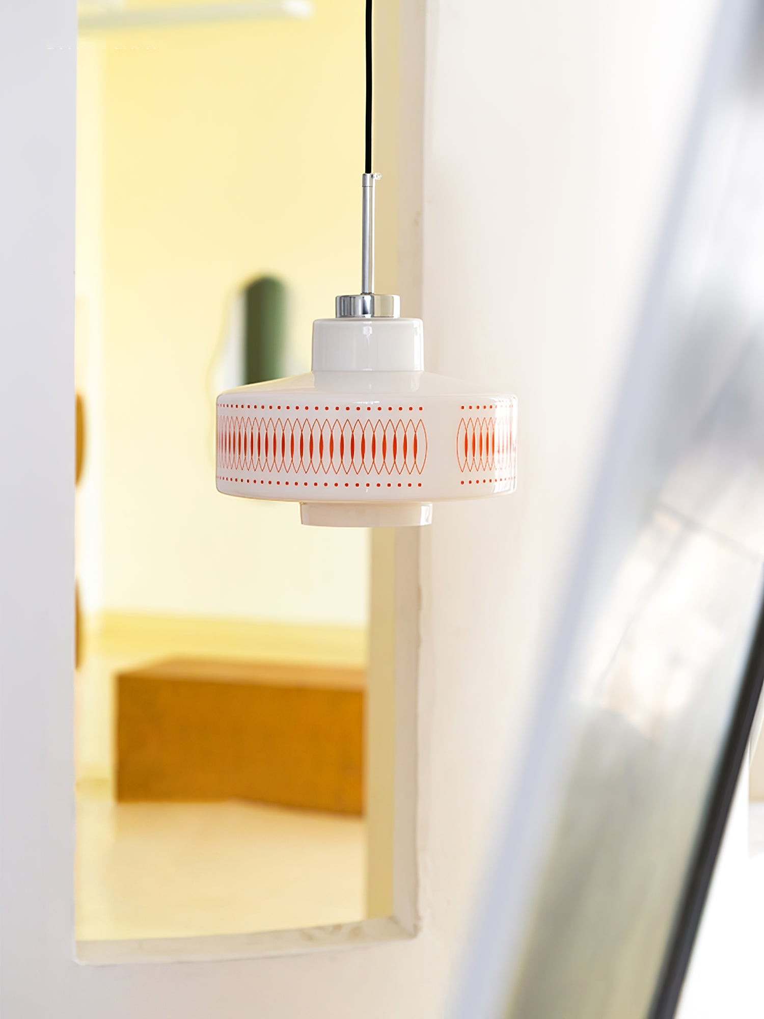 Moderne glazen hanglamp in de vorm van een kalebas HL354