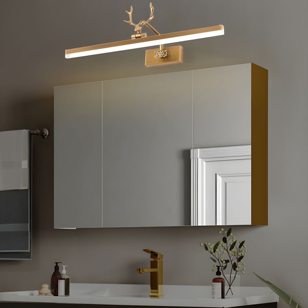 Metalen gewei lineaire design wandlamp HL341