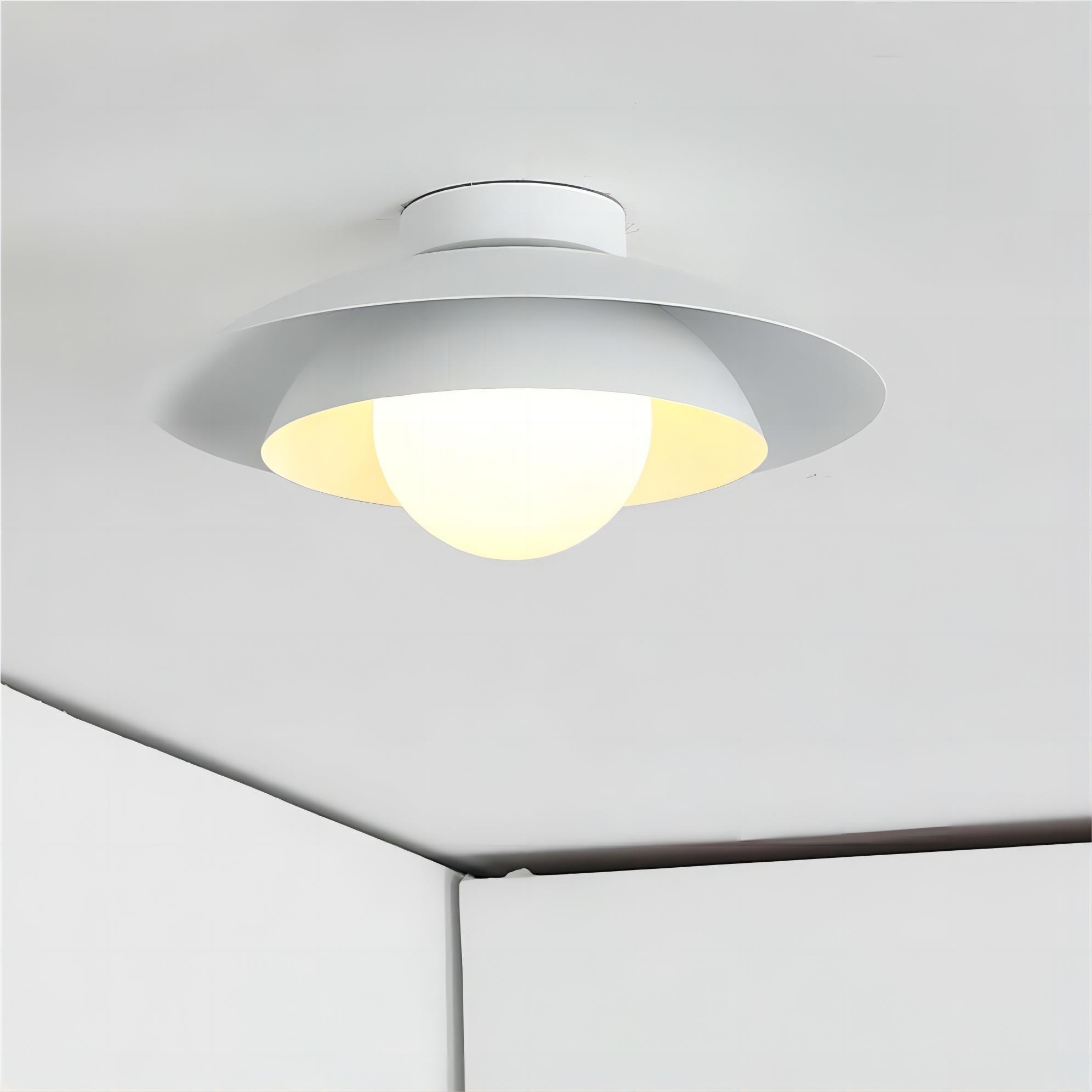 Meerlagige witte vliegende schijf plafondlamp HL121