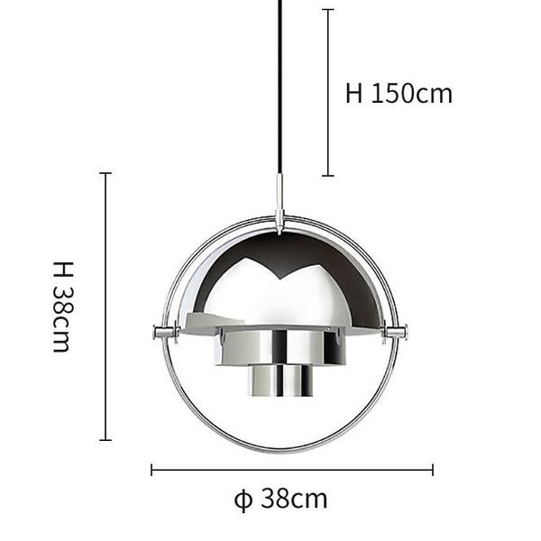 Multilayer Draaibare Metalen Hanglamp HL36