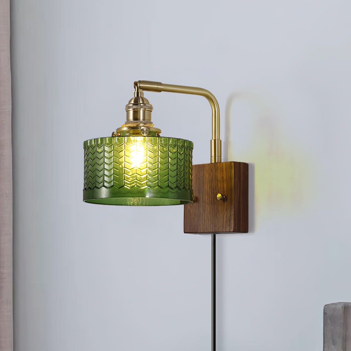 Vintage Plug In Wandlamp voor Slaapkamer HL507