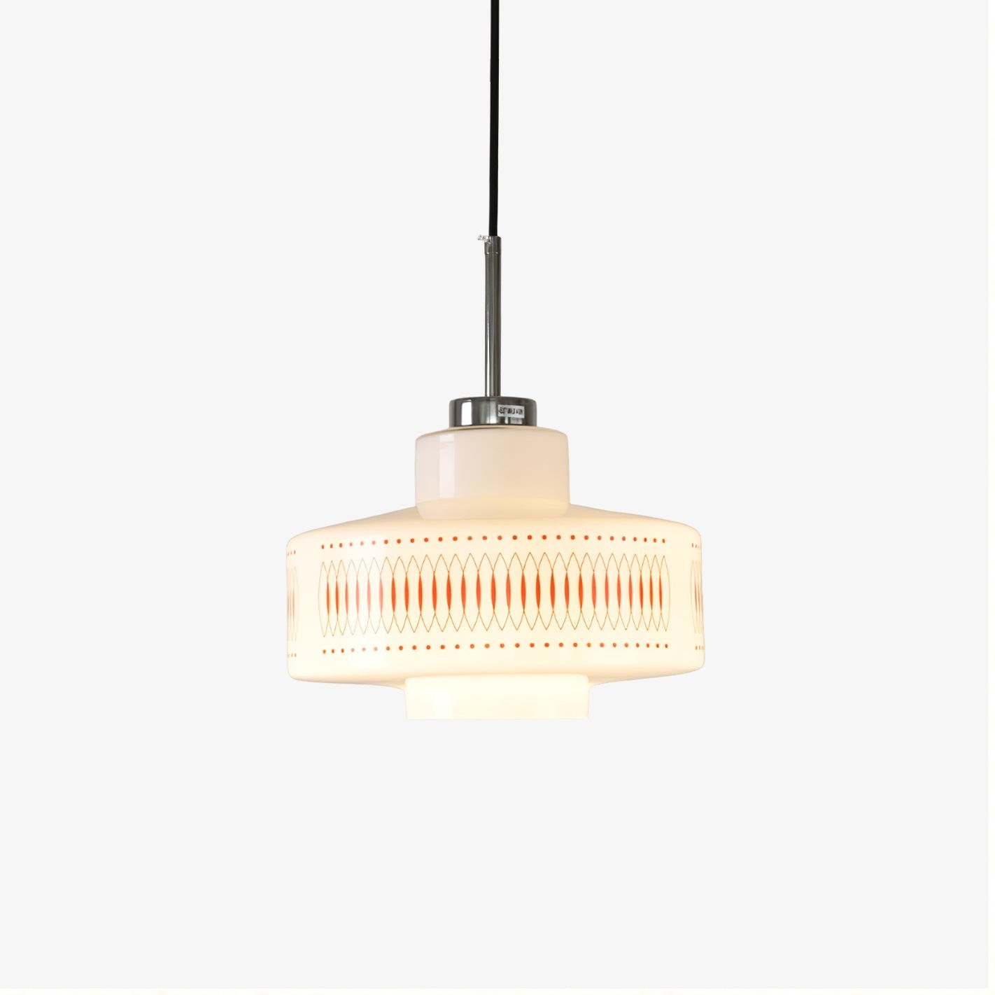 Moderne glazen hanglamp in de vorm van een kalebas HL354