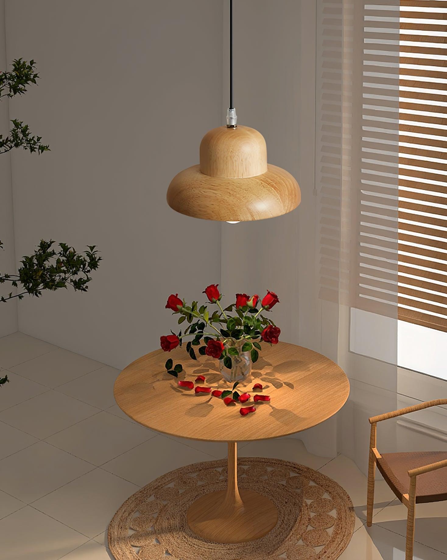 Houten Hoed Hanglamp HL919