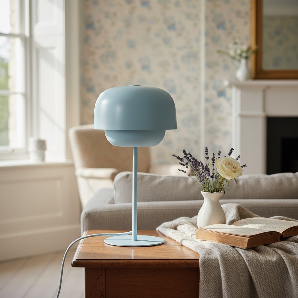 Clinco Tafellamp met Ronde Kap - Moderne Metalen Sfeerlamp voor Bureau en Nachtkastje HL1776