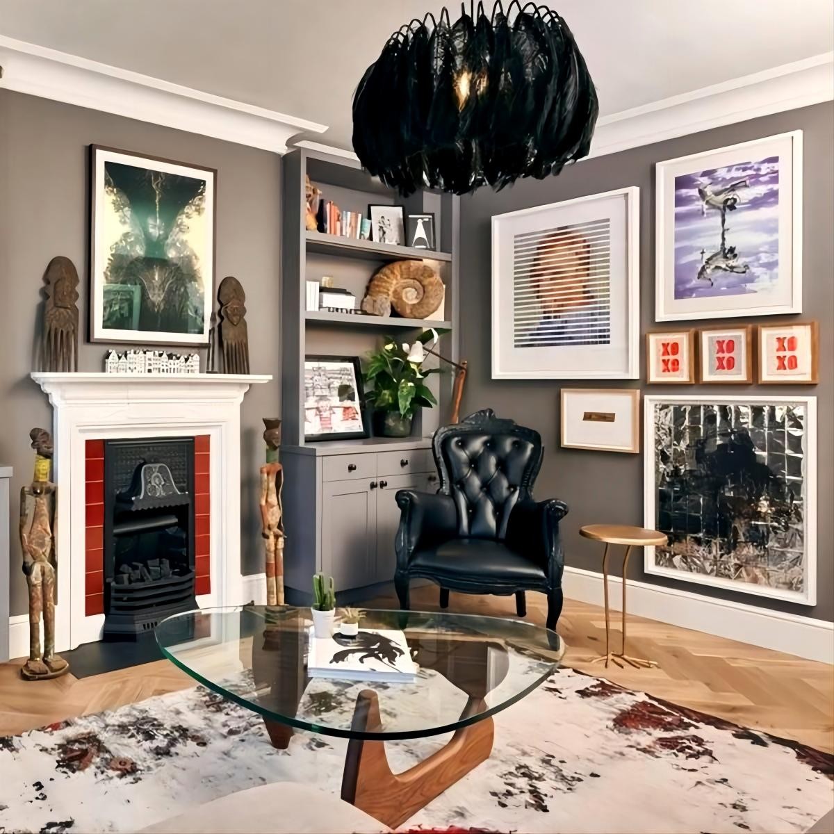 Feather hanglamp