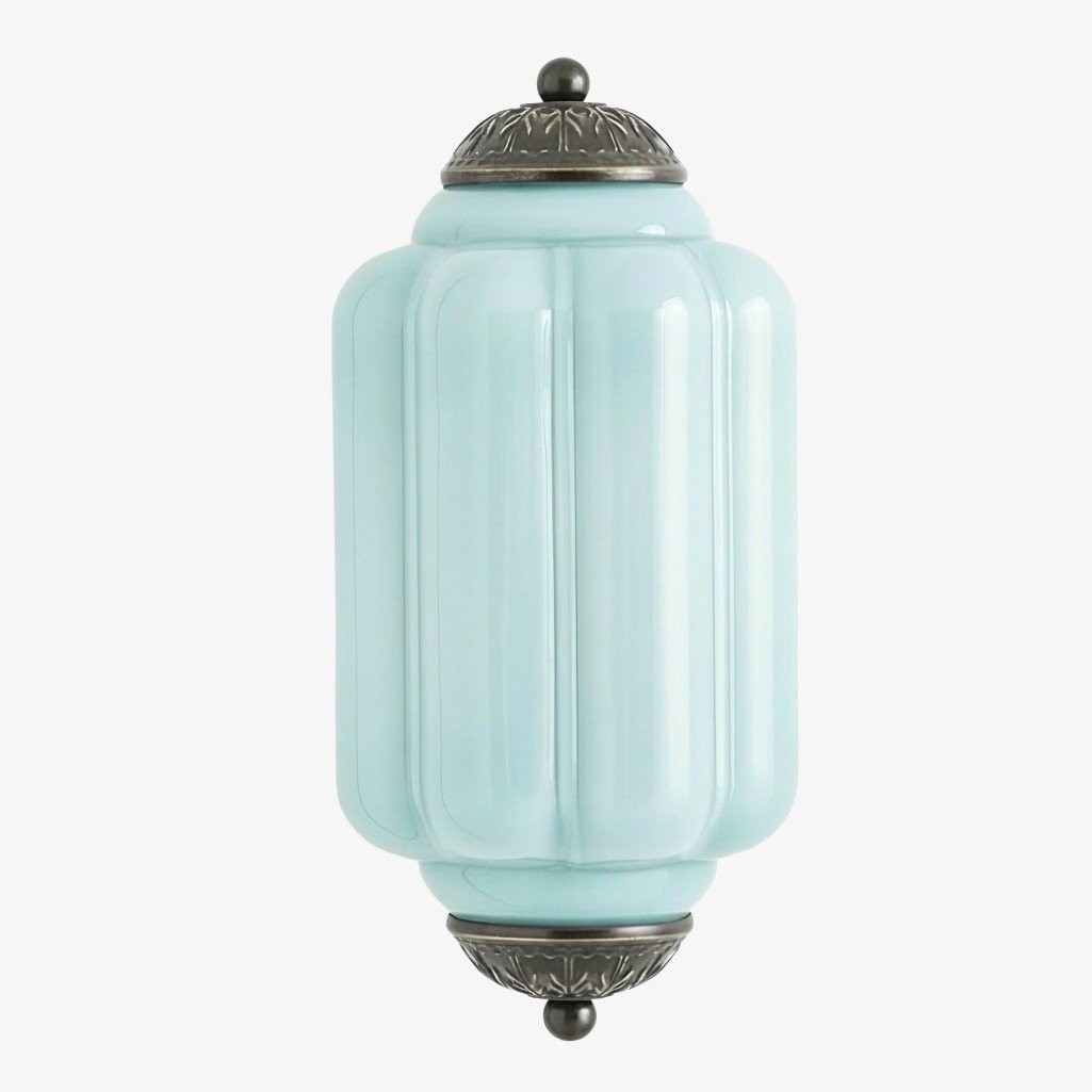 Eloise Messing Wandlamp – Elegante Melkglas Vintage Verlichting HL1652