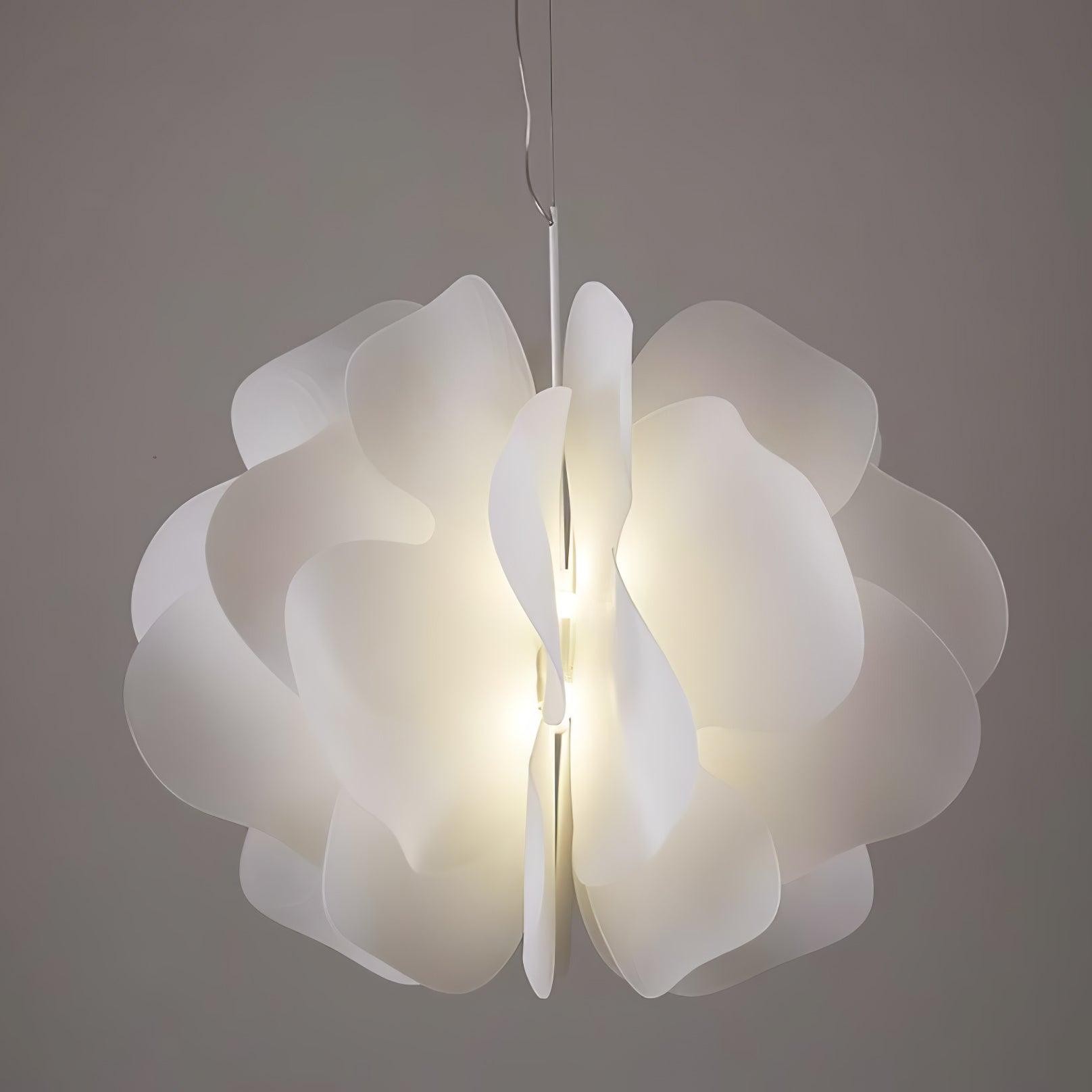 Moderne hanglamp met plastic bloemendesign HL673