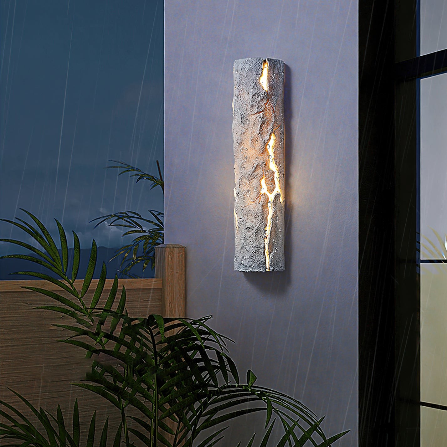 Stenen buitenwandlamp HL1185