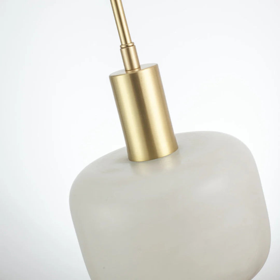 Velia Acorn Alabaster Minimalistische Hanglamp HL3497