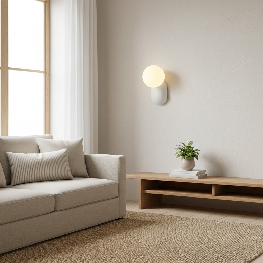 Luma Nordic glazen bolvormige wandlamp HL3337