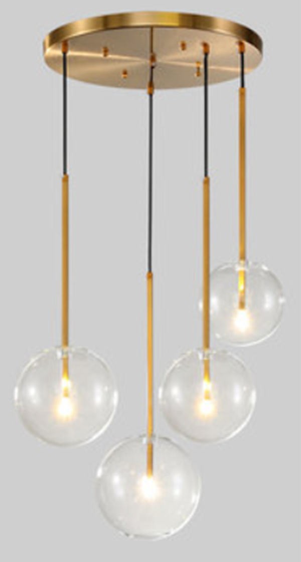 Glazen bollen hanglamp