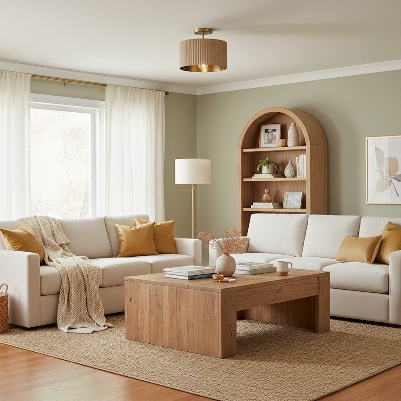 Flutera plafondlamp met geribbelde trommelvorm – Landelijke, gestructureerde plafondlamp voor woon- en slaapkamer HL2431
