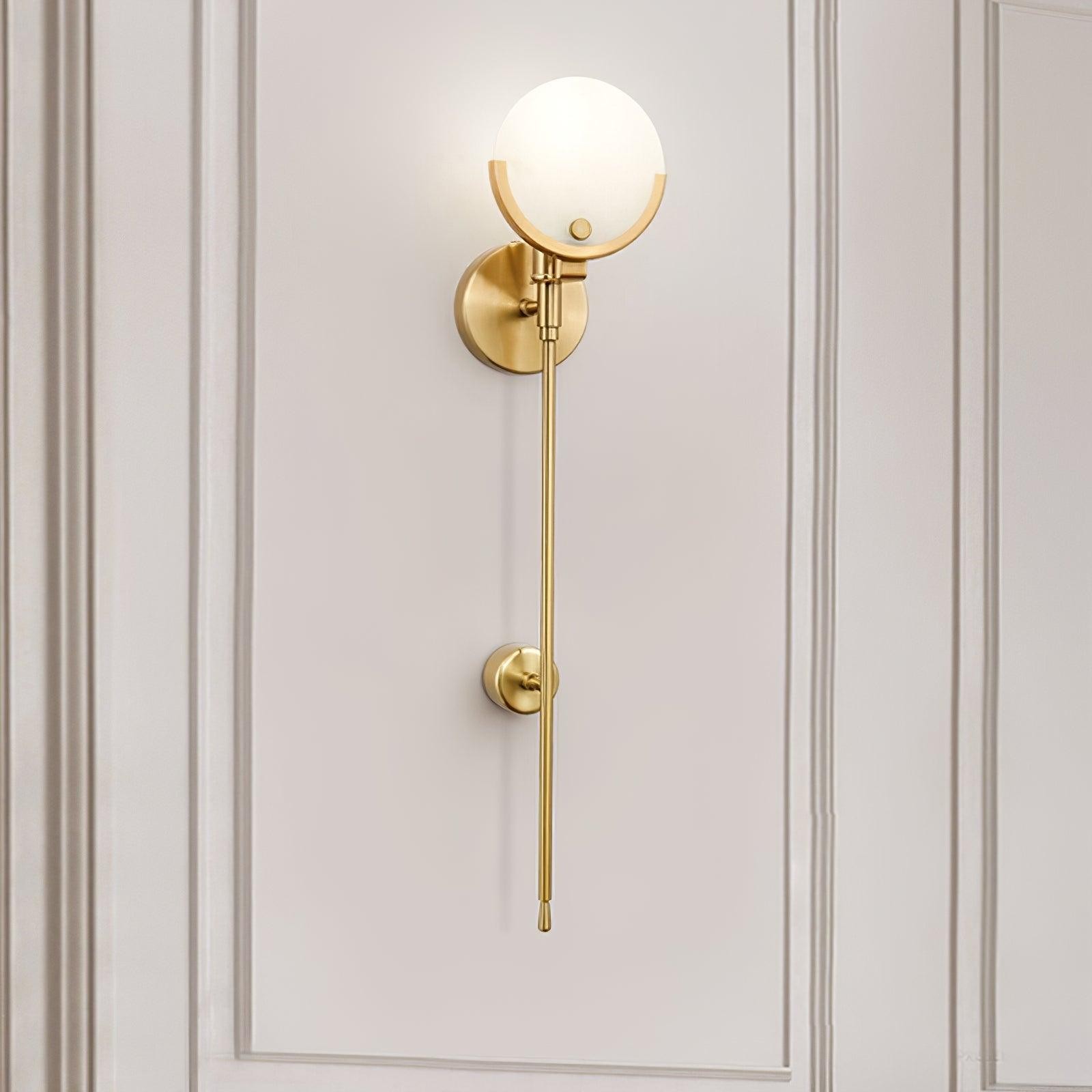 Ava messing alabaster wandlamp HL2941