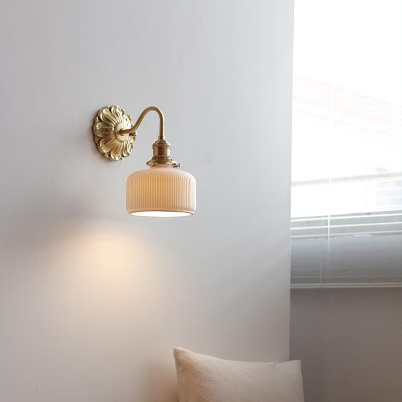 Wandlamp van messingkeramiek HL1790