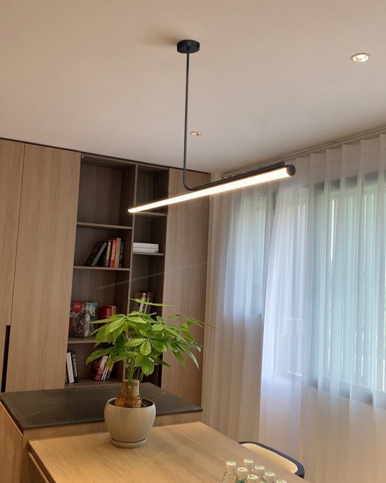 Moderne eenvoudige asymmetrische lineaire hanglamp HL705