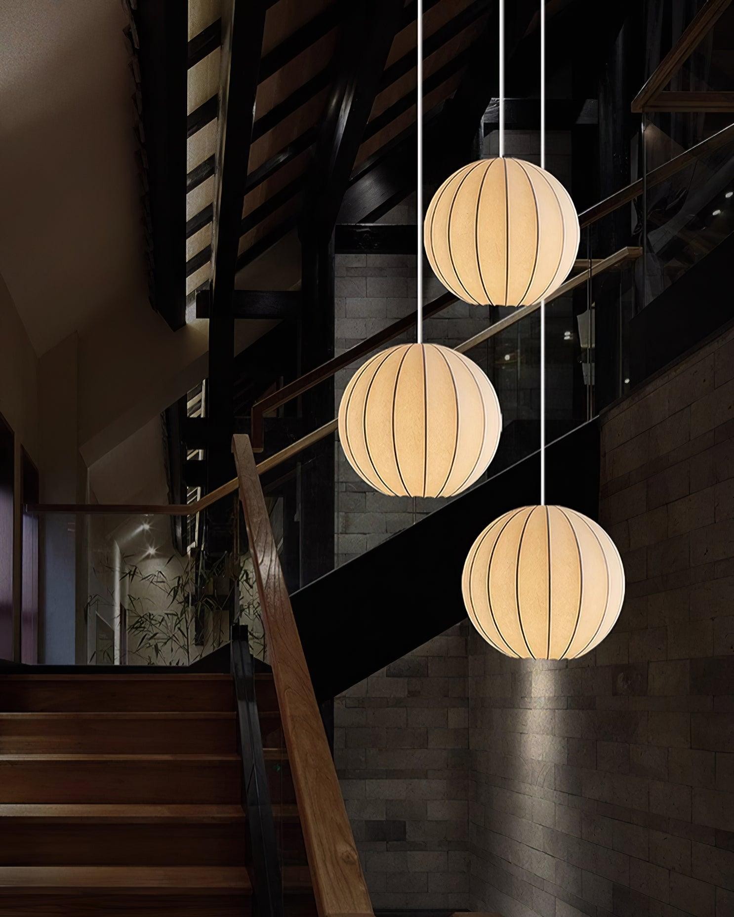 Creatieve Japanse minimalistische zijden hanglamp voor restaurant HL564