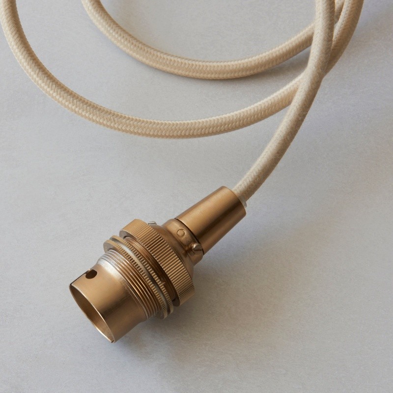 Plaitar Moderne Messing Hanglamp - Minimalistische Plafondlamp met Gevlochten Snoer voor Gang HL2190