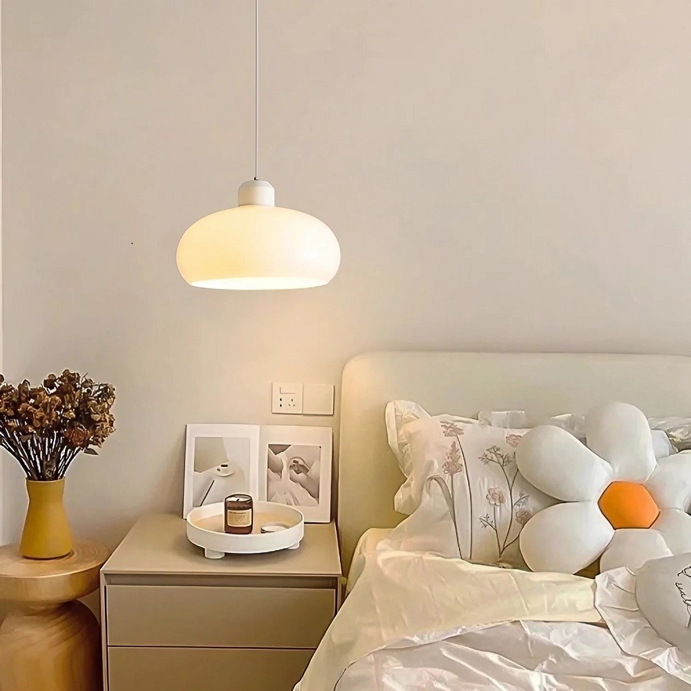 Minimalistische Scandinavische glazen hanglamp HL142