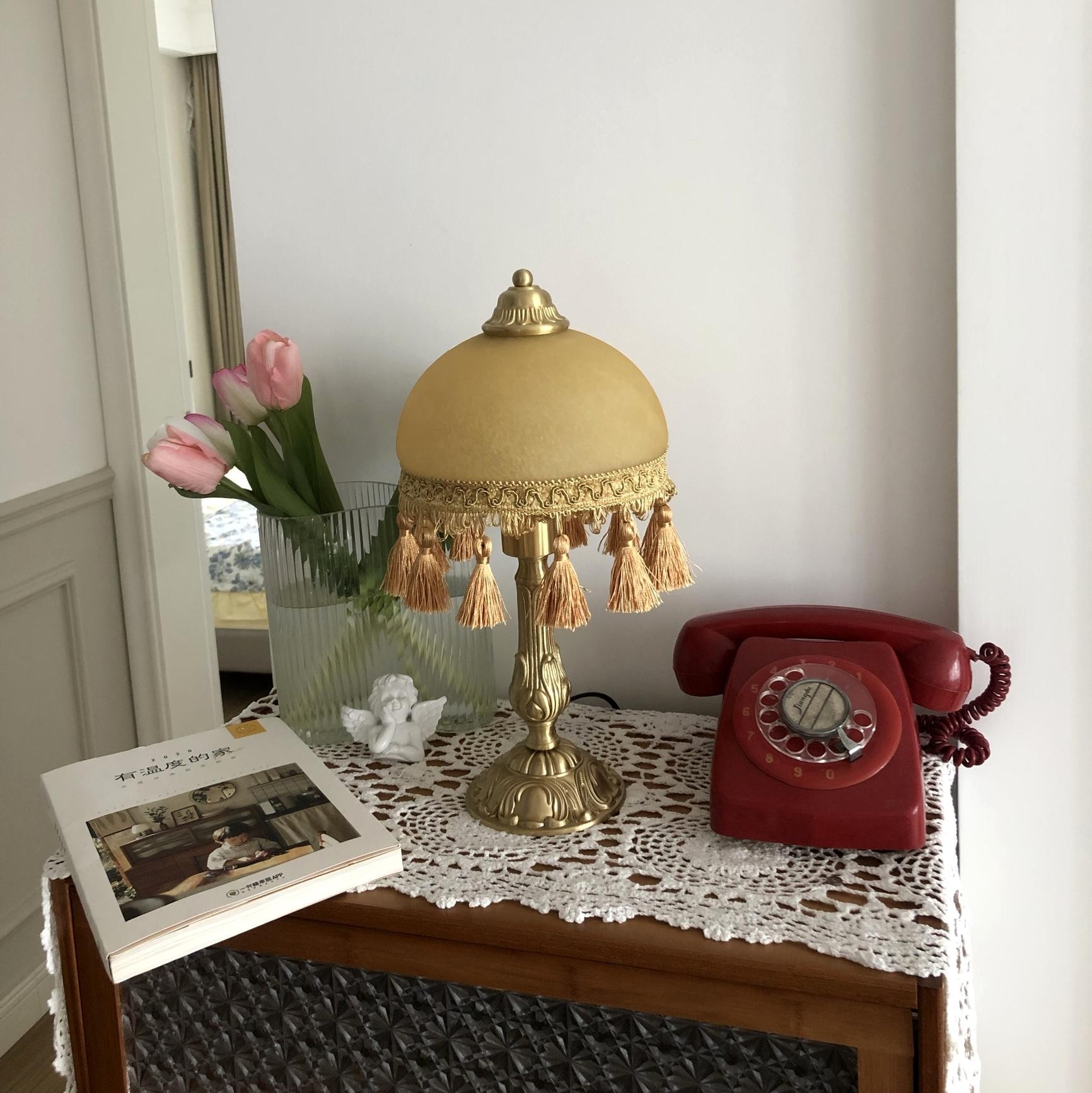 Romantisch vintage bedlampje