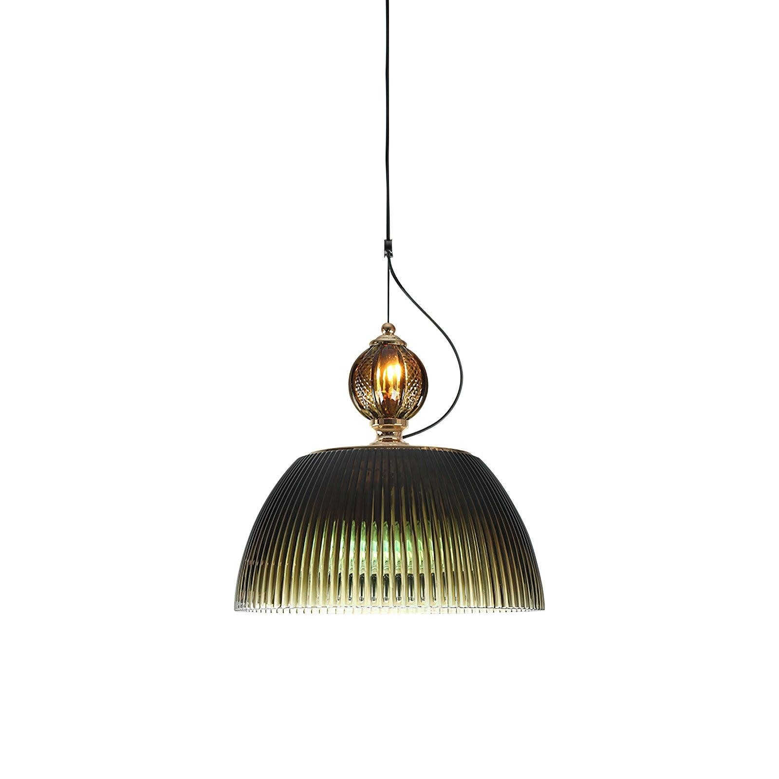 Moderne vintage gradiënt groene glazen hanglamp HL539