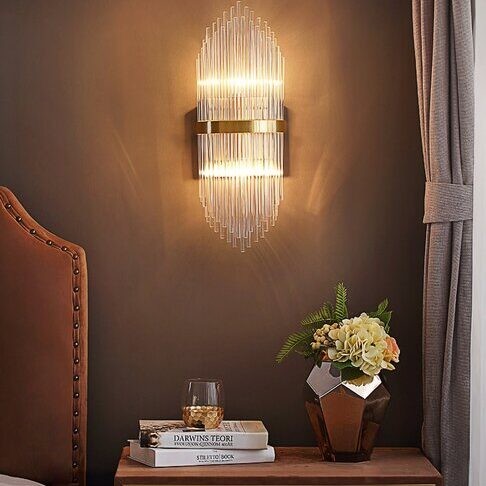 Crystal Ribbed Wandlamp