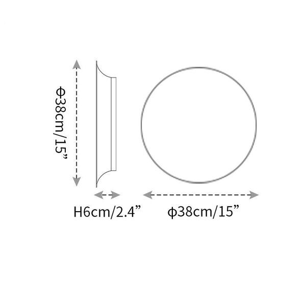 Design Puck Wall Art Wandlamp Rond