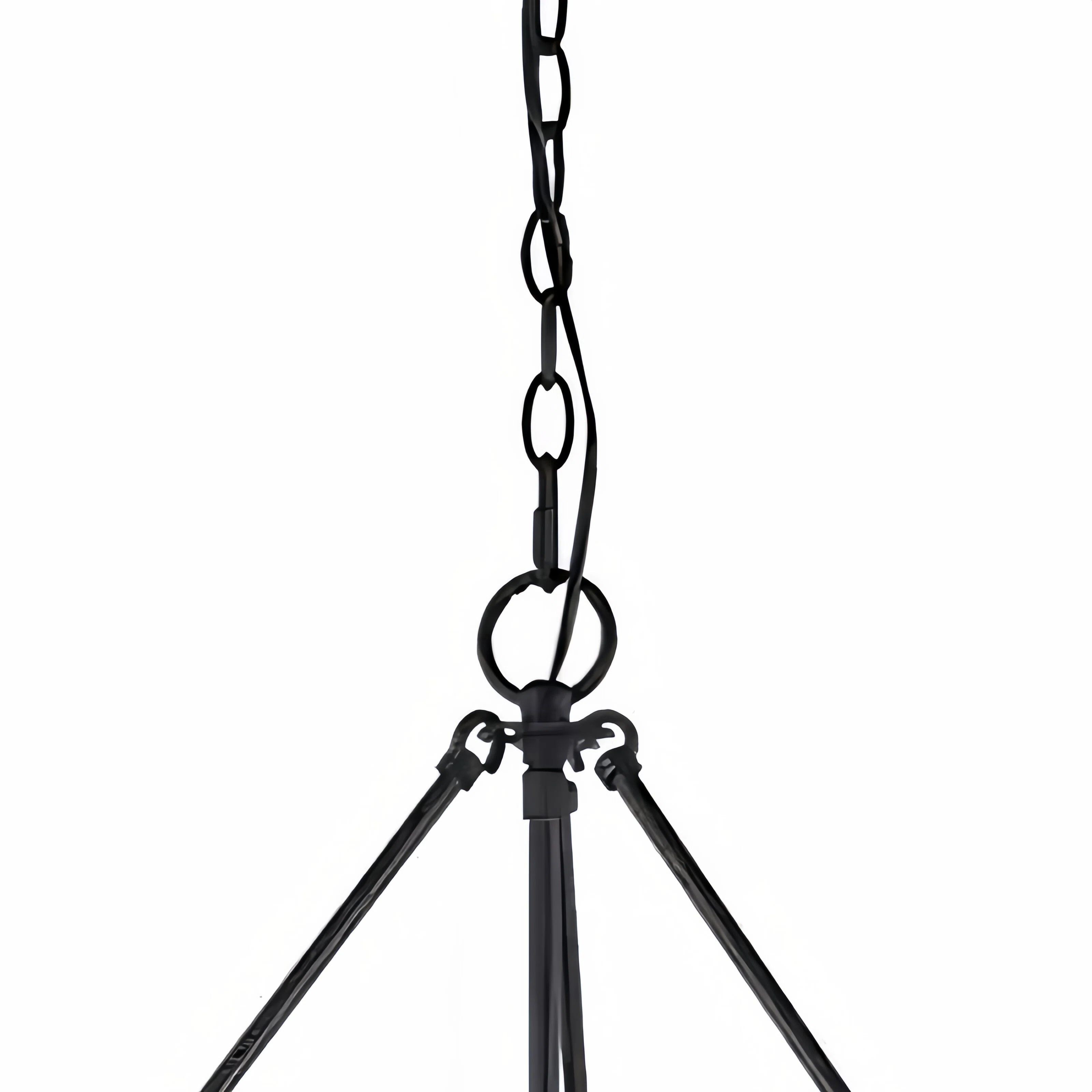 Dravik Moderne Industriële Trommelvormige Hanglamp — Zwarte Metalen Hanglamp voor Woon- of Eetkamer HL2432