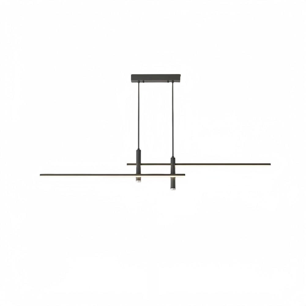 Moderne minimalistische strakke metalen staaf kroonluchter HL694