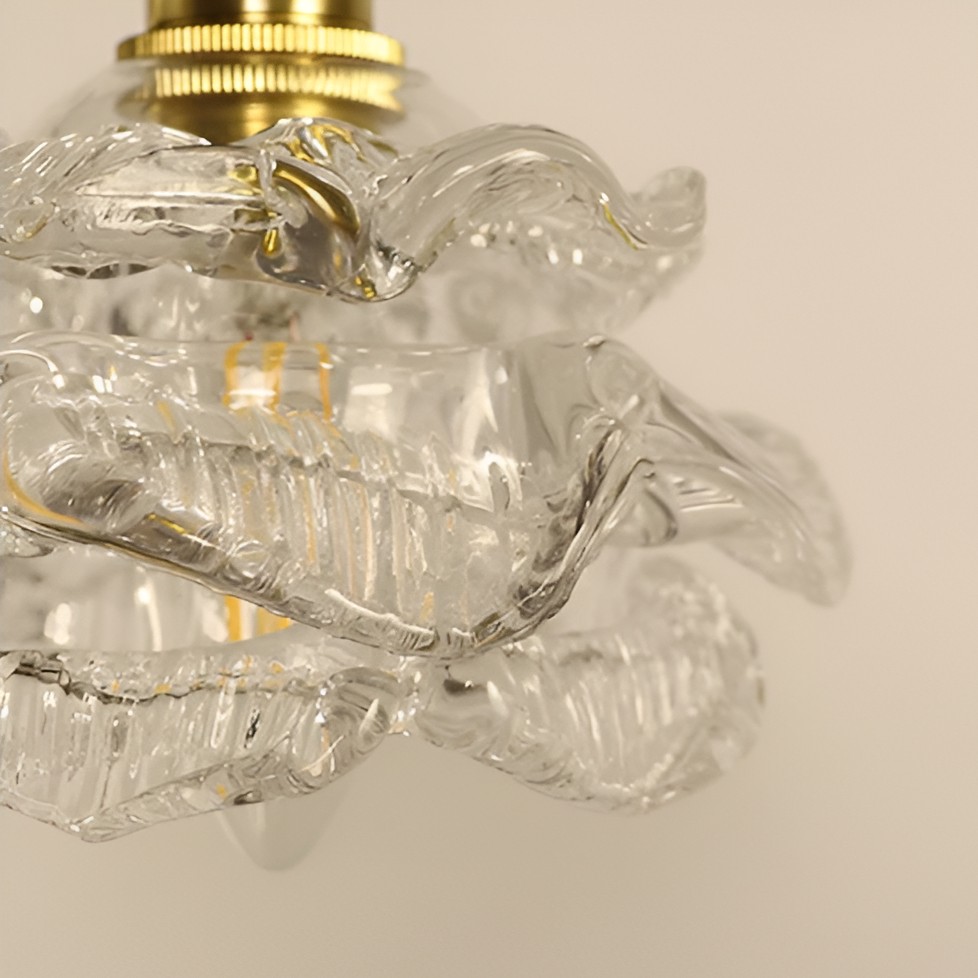 Vintage rozen glazen hanglamp HL1237