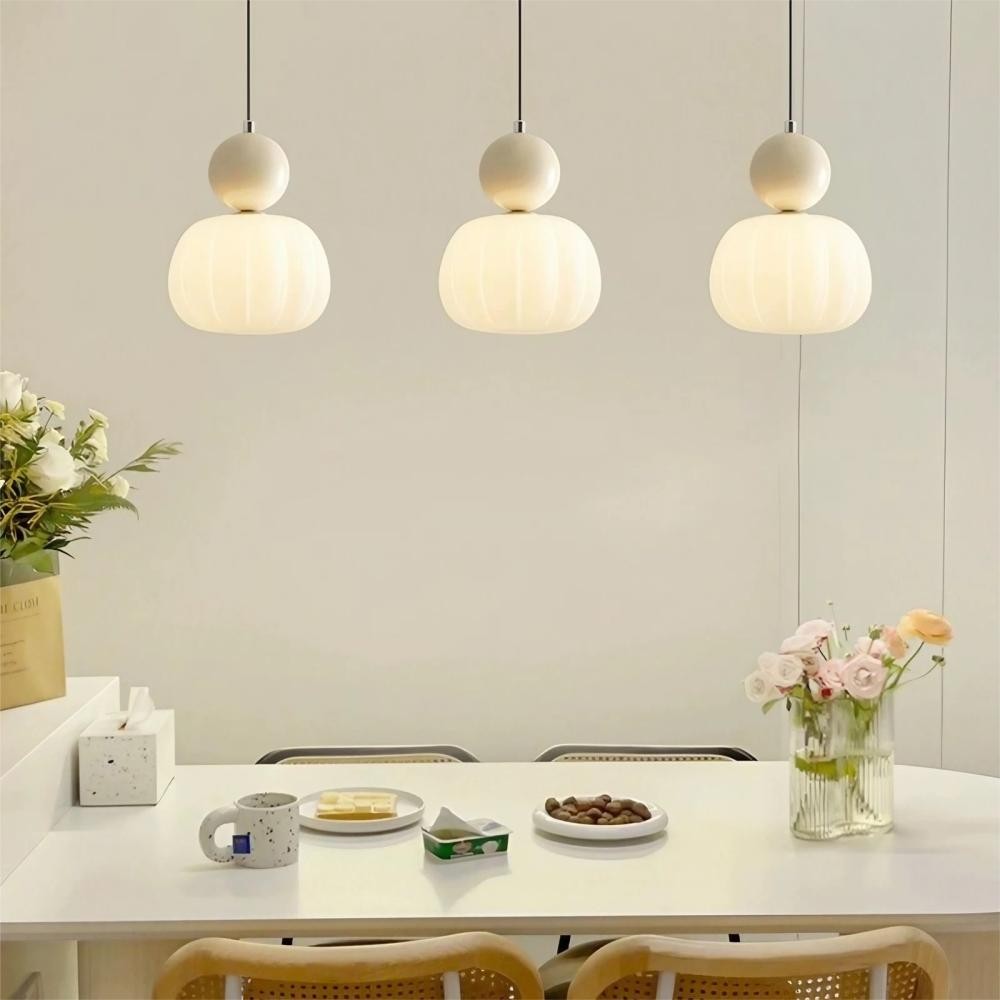 Crèmekleurige Bauhaus Art Deco hanglamp HL155