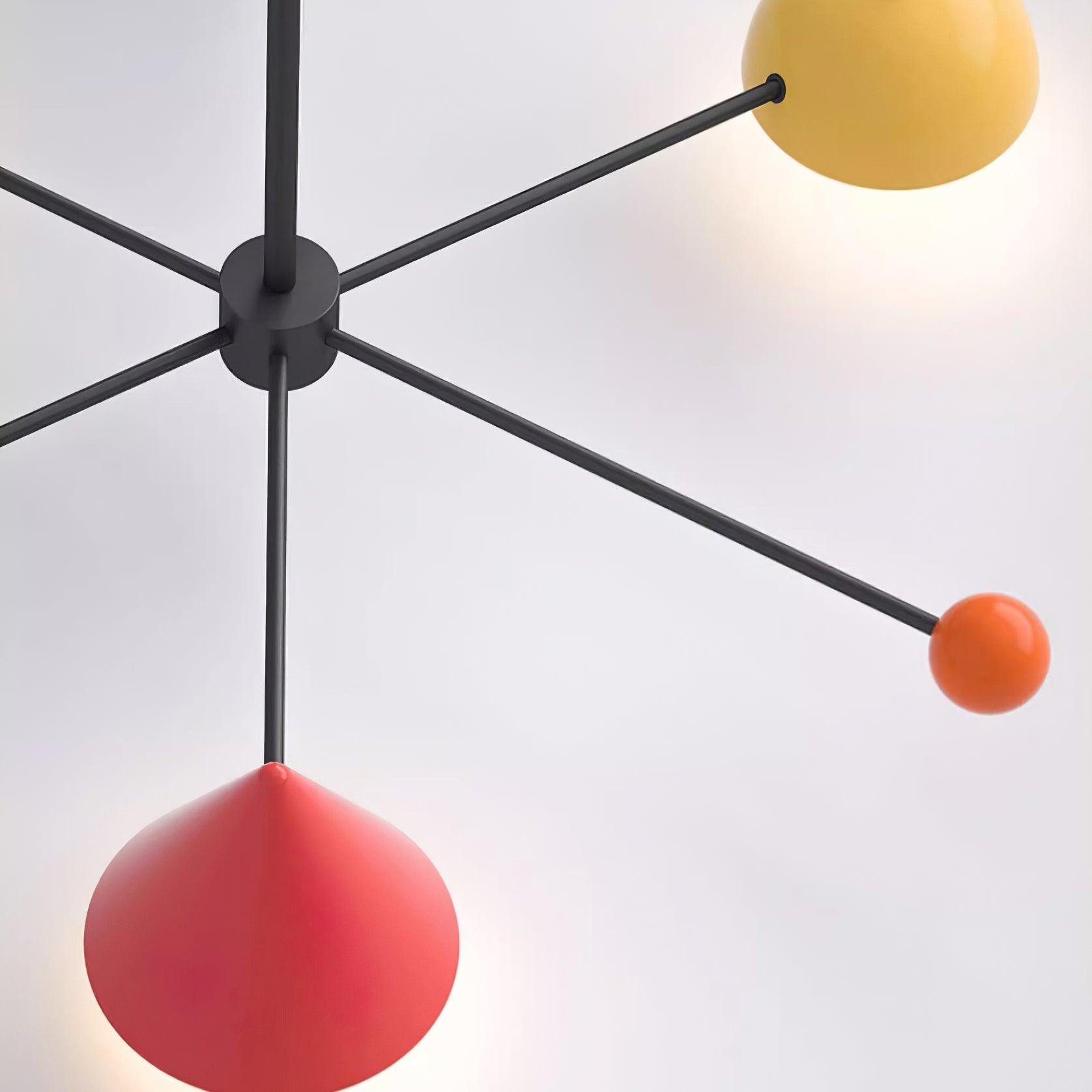 Geometrische kleurrijke plafondlamp HL525