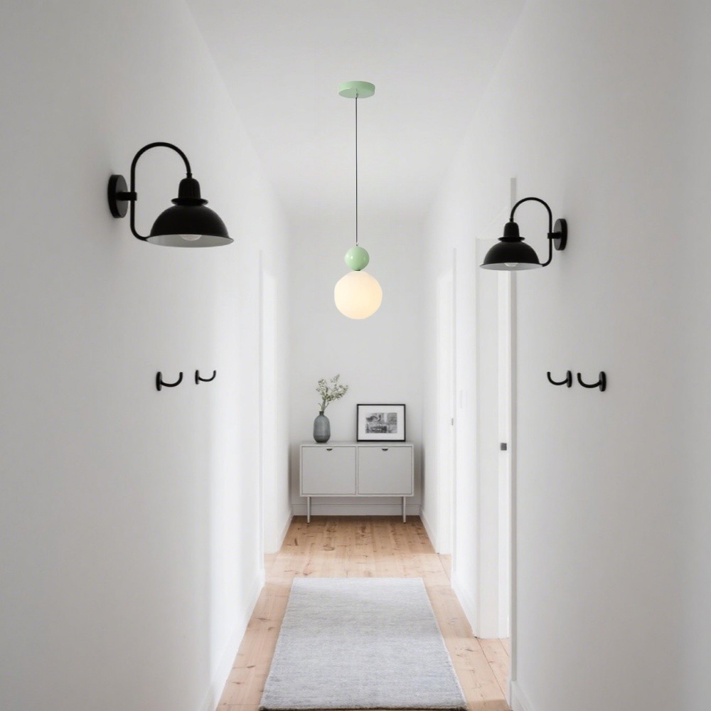 Kleurrijke glazen bolvormige hanglamp - Nordic Globe Lamp voor bar HL1331