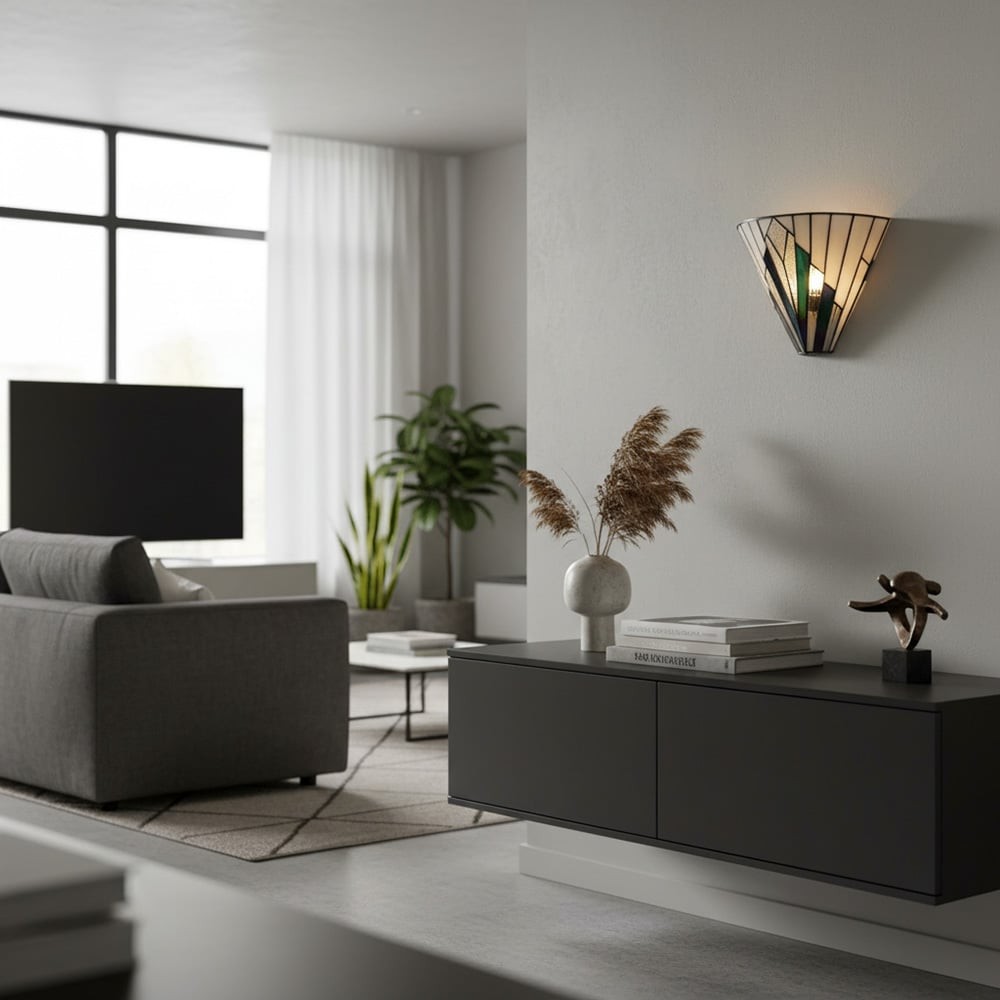 Astolyn Tiffany Artistieke Glazen Design Wandlamp - Hallway Radiance HL1827