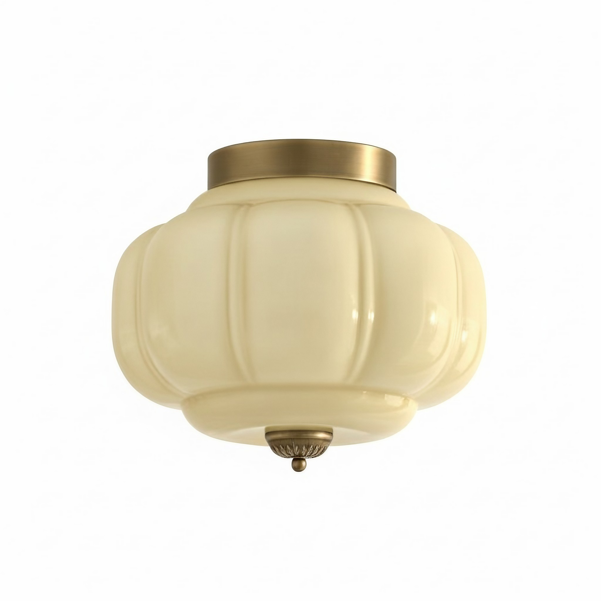 Eloise Retro Melkglas Semi-inbouw Plafondlamp HL948