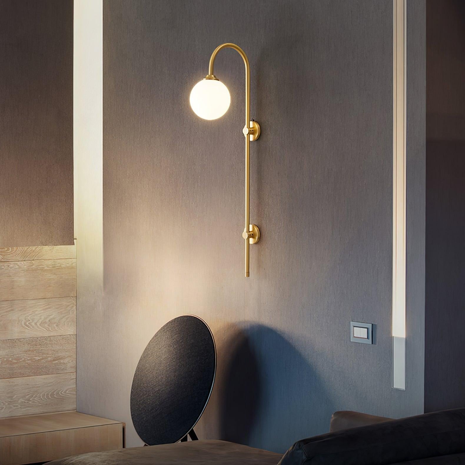 Globe Messing Wandlamp HL534