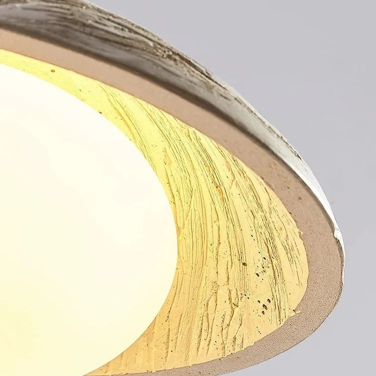Wabi-sabi stijl travertijn cement hanglamp HL3484