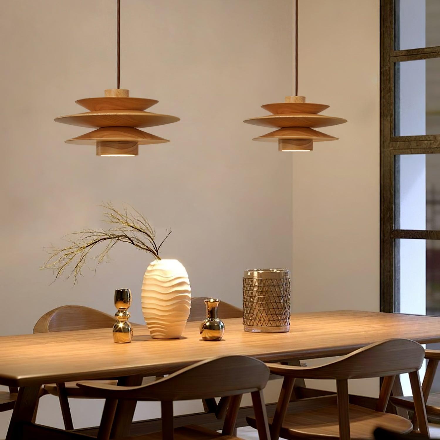 Meerlaagse schijfvormige hanglamp HL511