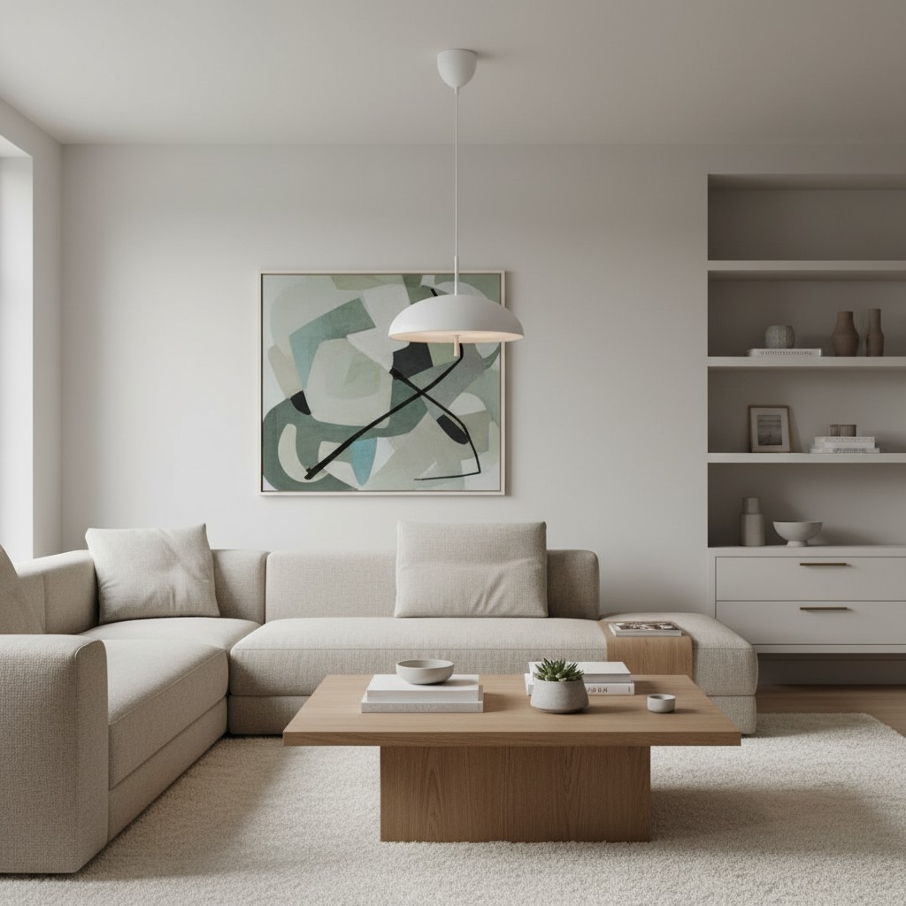Aurelia hanglamp - Sculpturaal metalen frame met slanke kap voor eetkamer en hal HL1957
