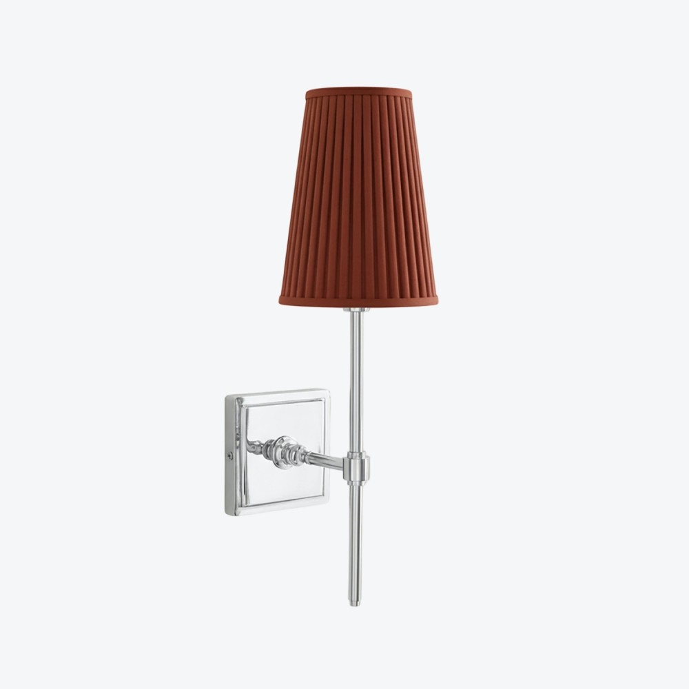 Derlina Witte Linnen Wandlamp – Retro Metalen Verlichtingsarmatuur met Meerdere Hoofden HL1433