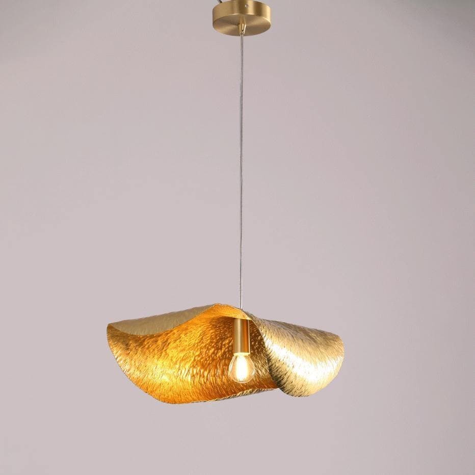 Gehamerde messing hanglamp HL1396