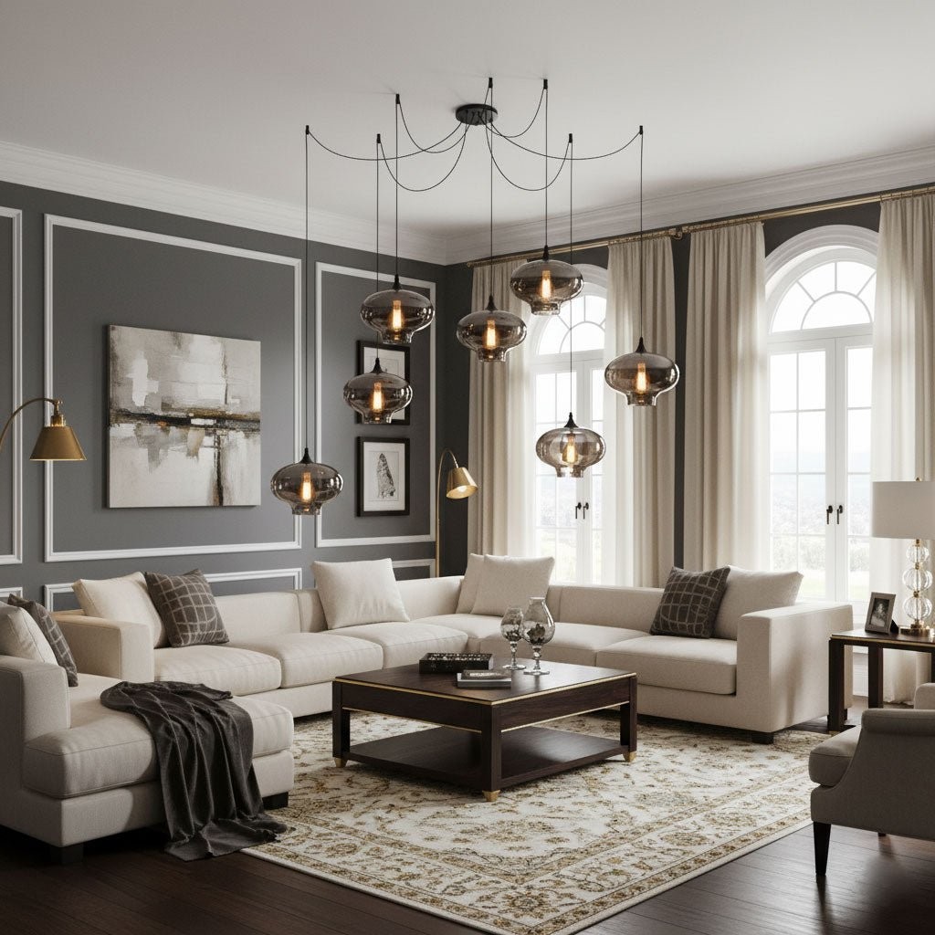 Flesvormige hanglamp HL2916
