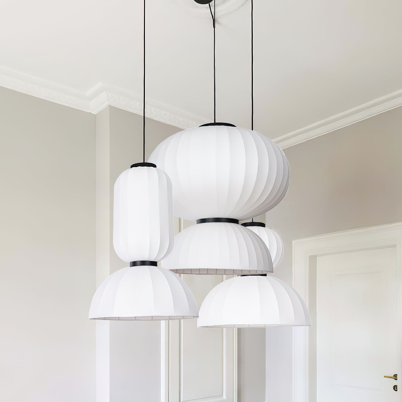 Moerbei Zijden Lantaarn Hanglamp HL680