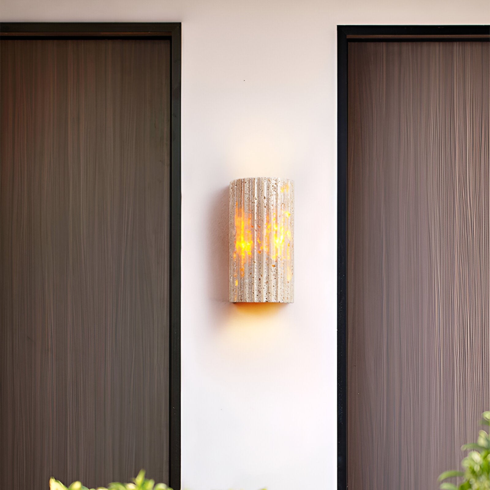 Solaro Travertine Tuin Buiten Wandlamp HL1282