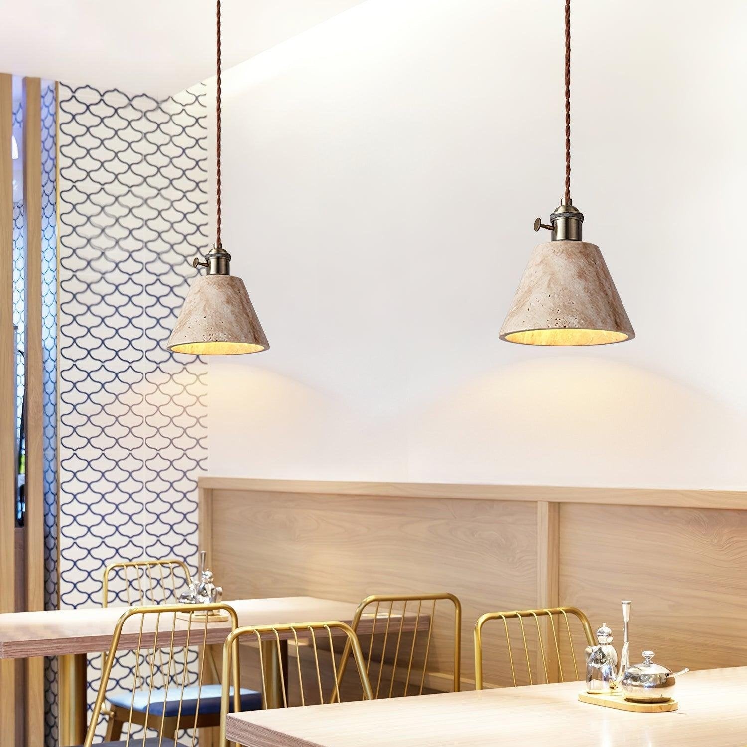 Alagusmo Minimalistische Travertin Hanglamp HL3445