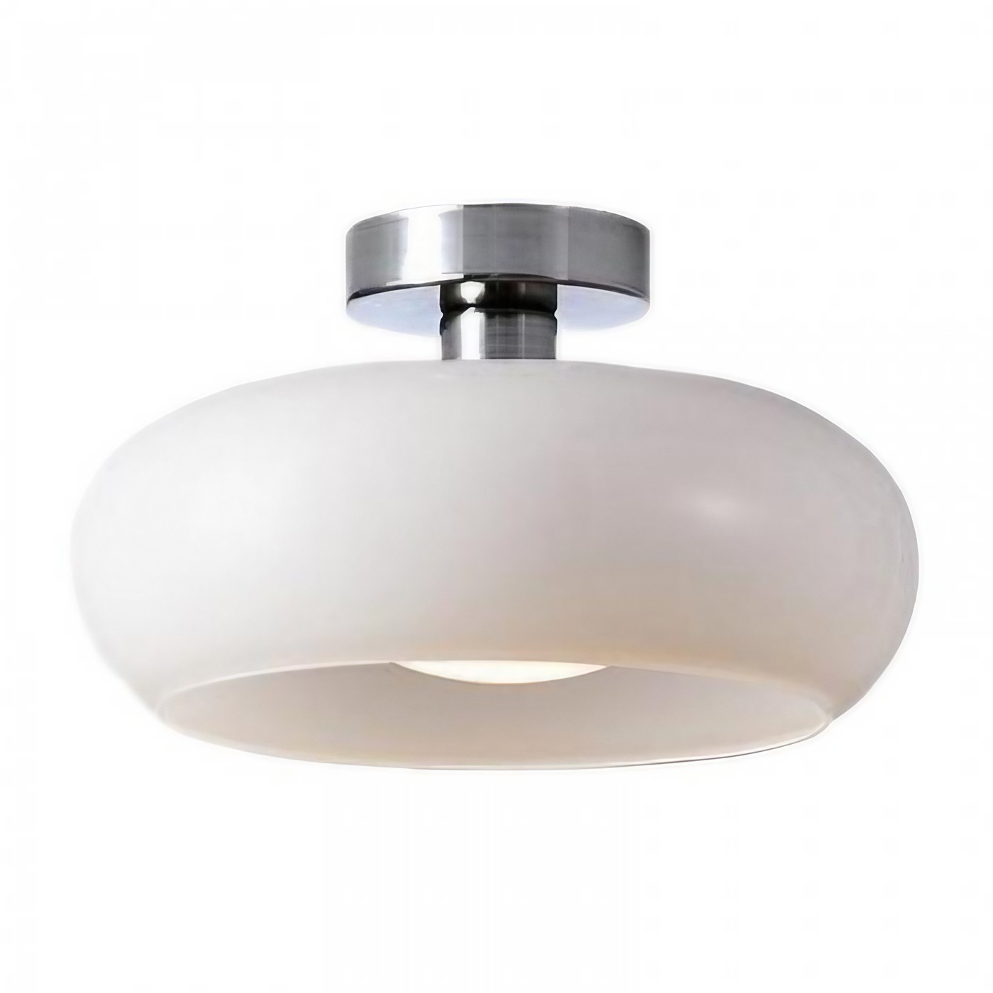 Retro messing schijf Bauhaus glazen plafondlamp HL167