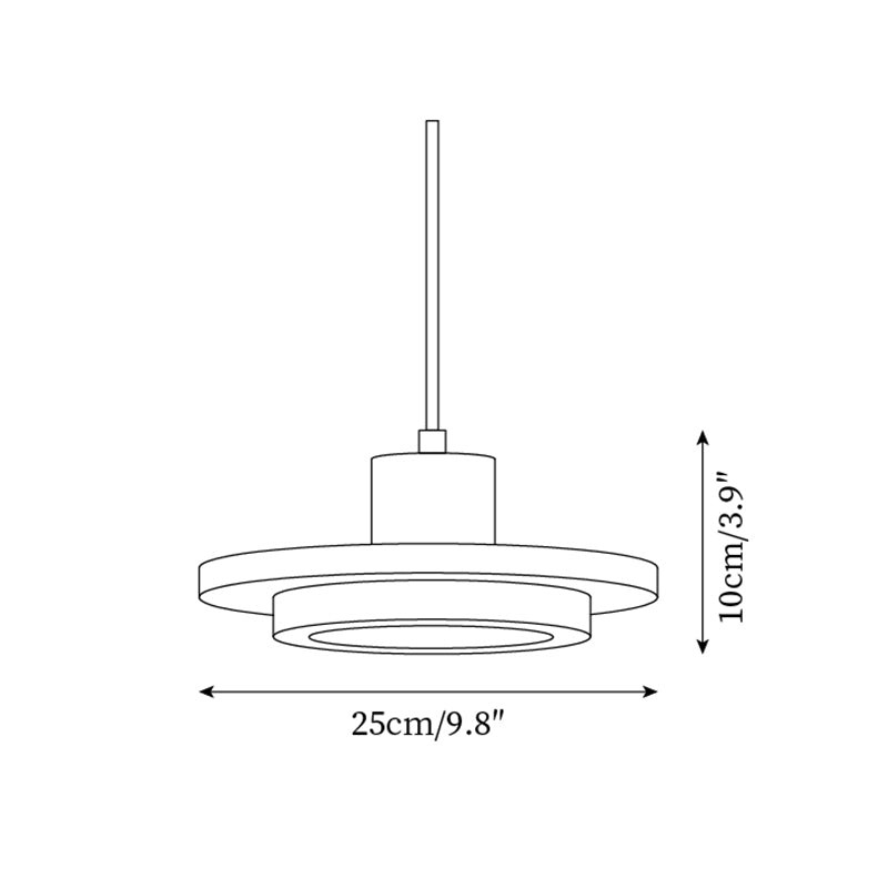 Creatieve Retro Regular Disc LED Hanglamp HL545