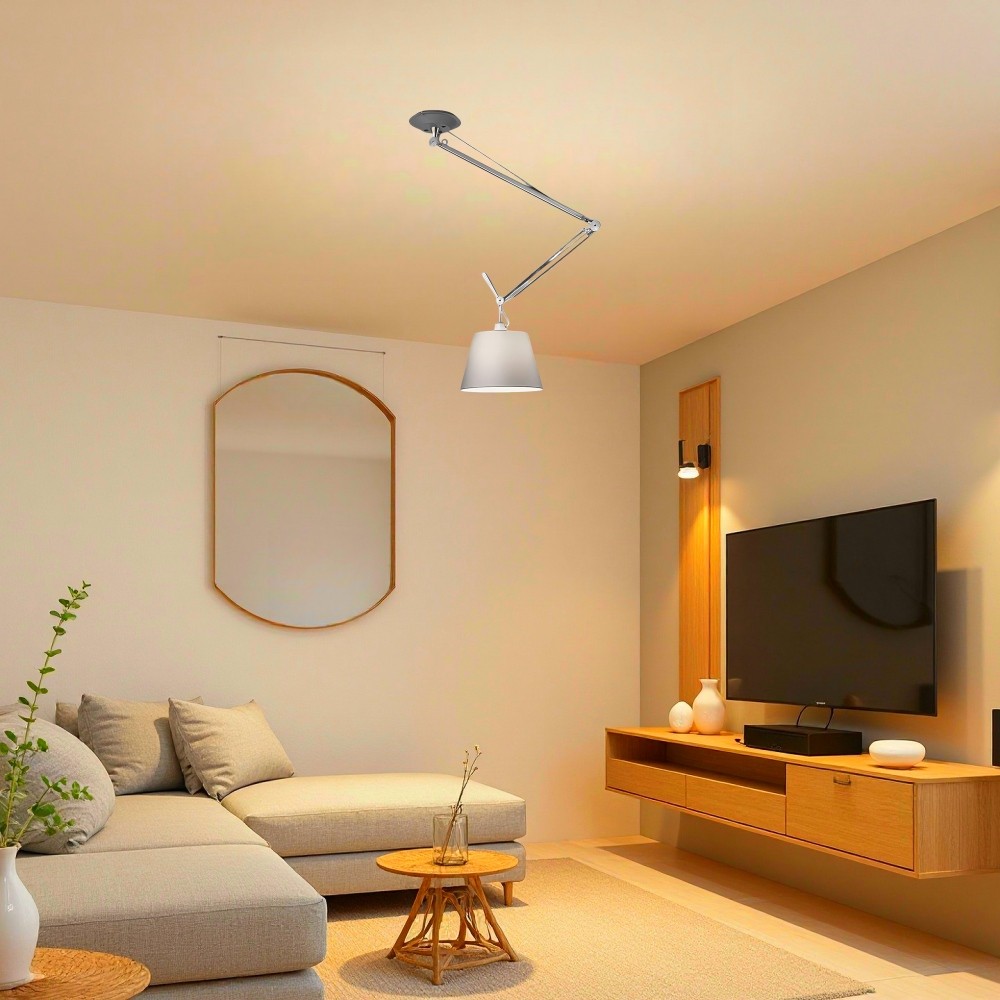 Plafondlamp Met Aluminium Zwenkarm - Moderne Industriële Lamp HL1061