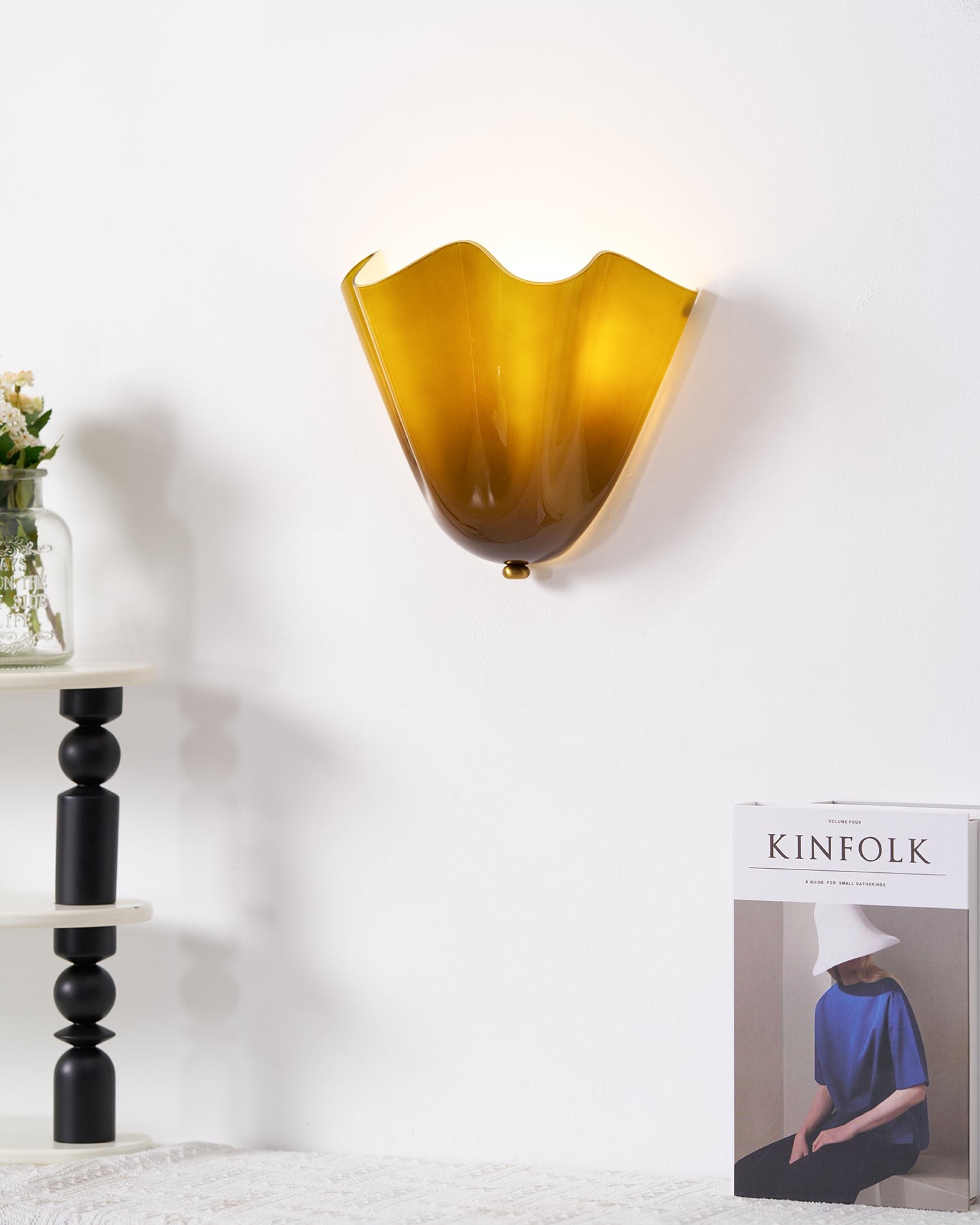 Bellina moderne wandlamp - Artisanaal glas Vera lamp voor interieurdecoratie HL1643