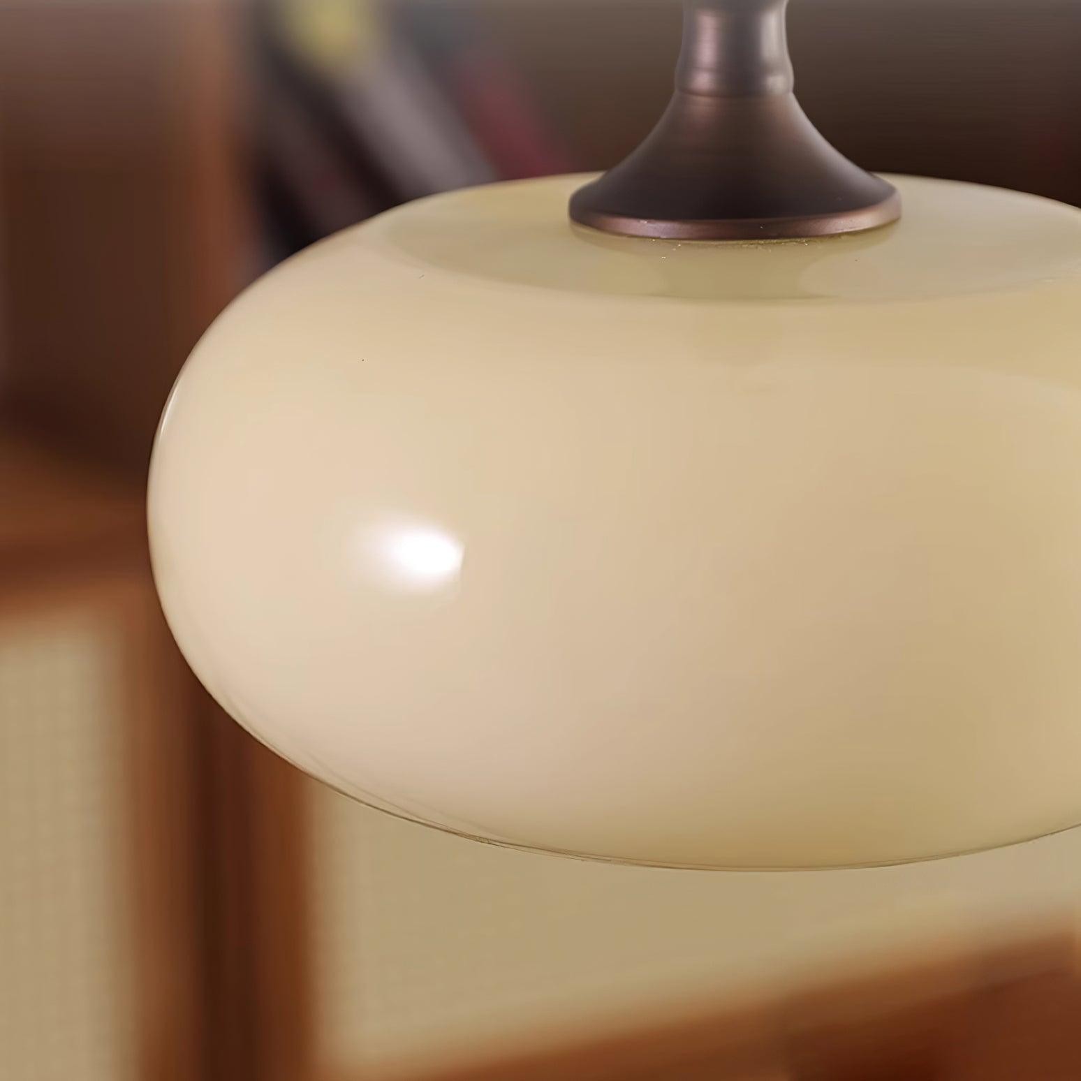 Moderne eenvoudige crèmekleurige gladde kleine hanglamp HL451